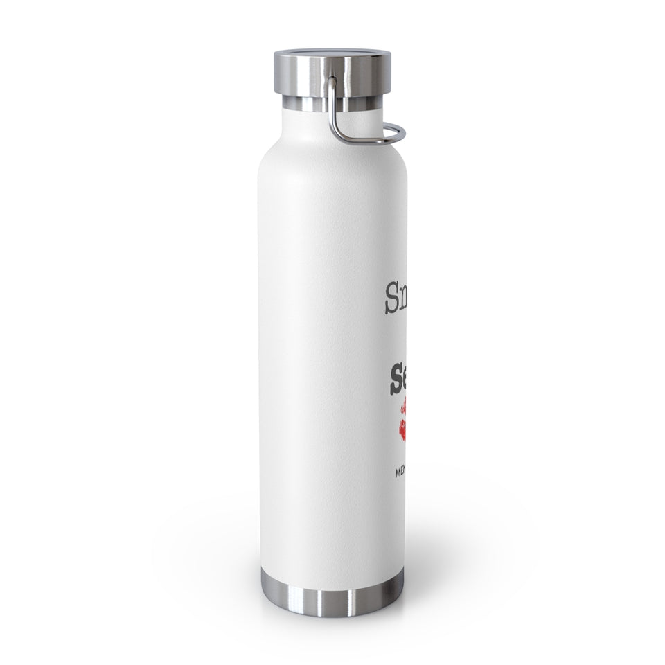 Mental Mojo “Smart Is Sexy” 22oz Vacuum Insulated Bottle (White)